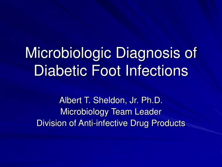 microbiologic diagnosis of diabetic foot infections