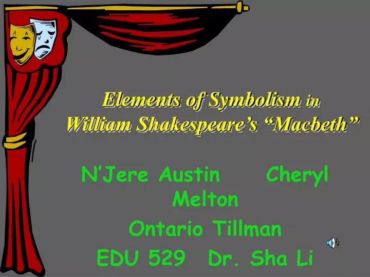 elements of symbolism in william shakespeare s macbeth