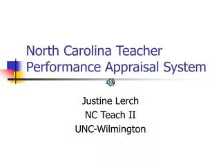North Carolina Teacher Performance Appraisal System