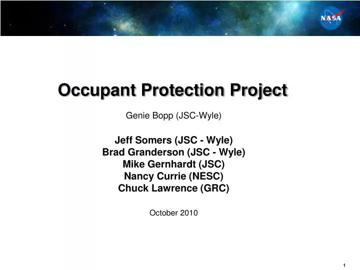 occupant protection project