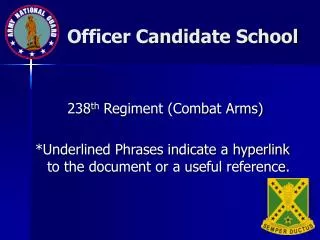Officer Candidate School