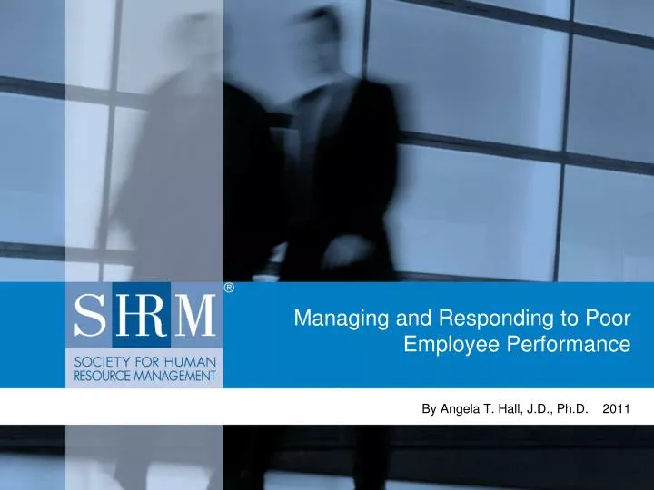 managing and responding to poor employee performance