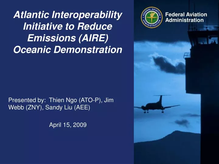 atlantic interoperability initiative to reduce emissions aire oceanic demonstration