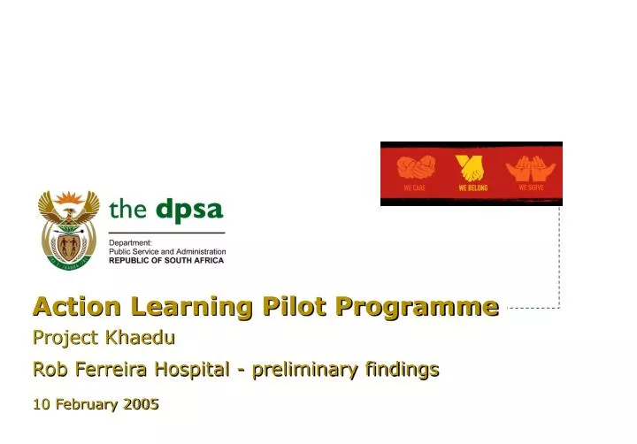 action learning pilot programme