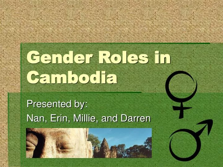 gender roles in cambodia