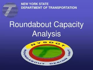 Roundabout Capacity Analysis