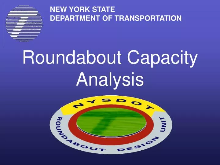 roundabout capacity analysis