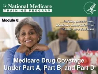Medicare Drug Coverage Under Part A, Part B, and Part D