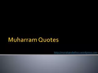 Muharram Quotes