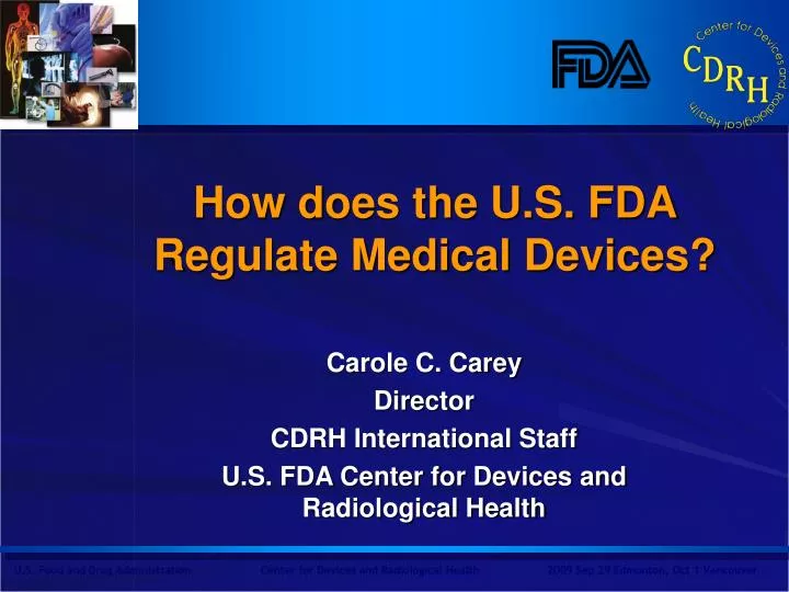 how does the u s fda regulate medical devices