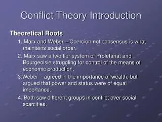 Conflict Theory Introduction