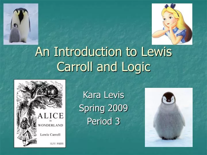 an introduction to lewis carroll and logic
