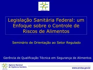 semin rio de orienta o ao setor regulado