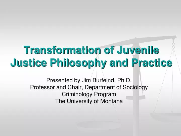 transformation of juvenile justice philosophy and practice