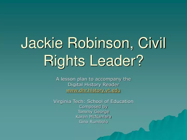 jackie robinson civil rights leader