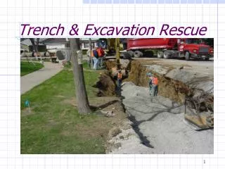 Trench &amp; Excavation Rescue