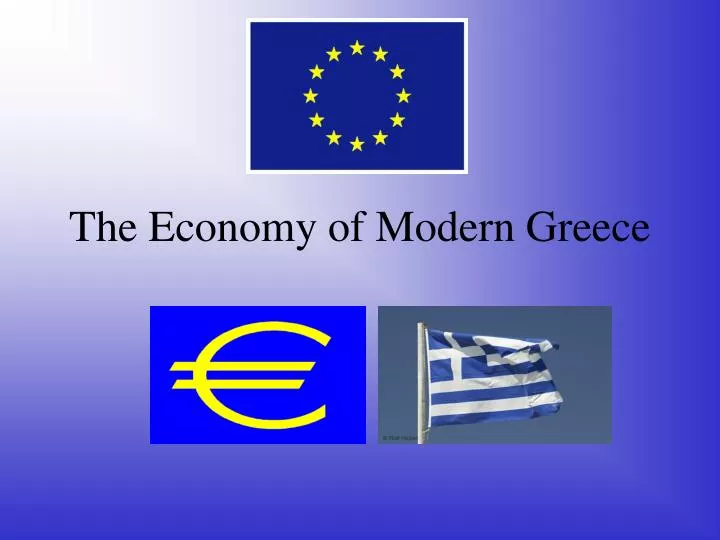 the economy of modern greece
