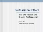 Professional Ethics - slide 1