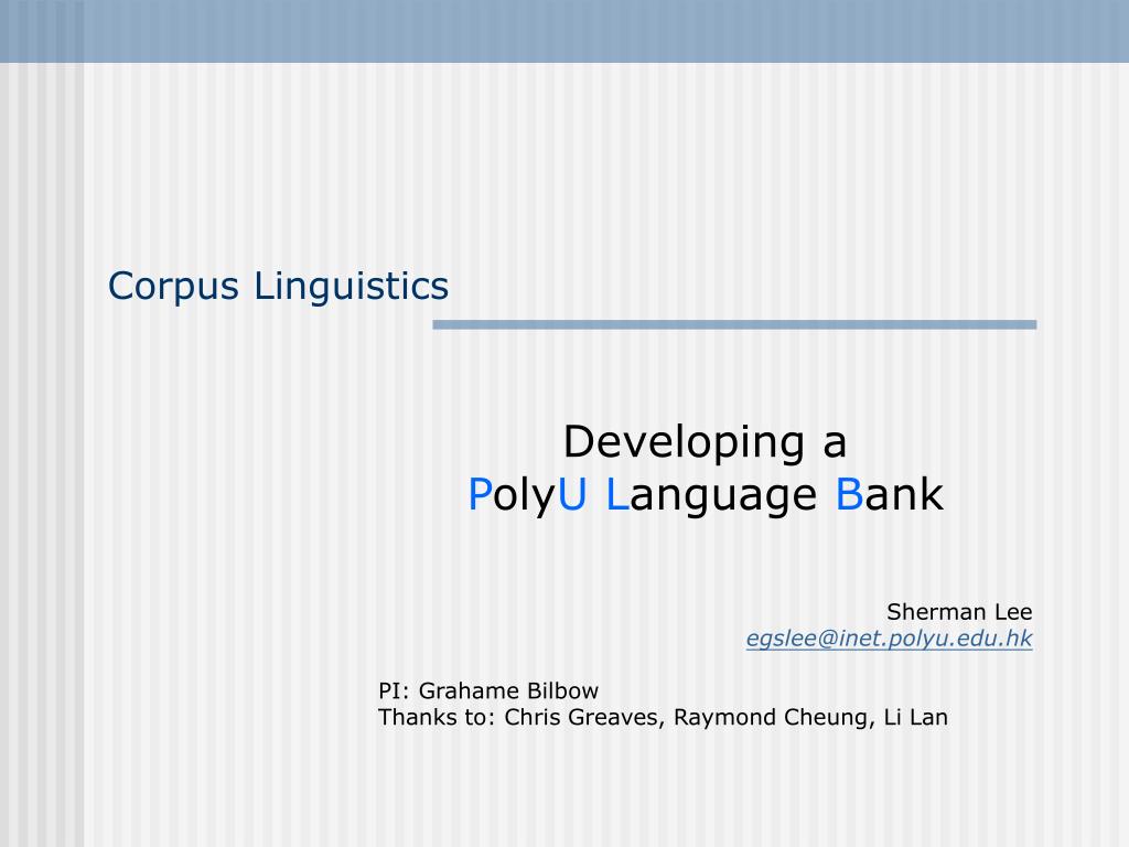 corpus linguistics i eng ppt download Images High... PPT - Corpus Linguistics PowerPoint Presentation, free download - ID ...