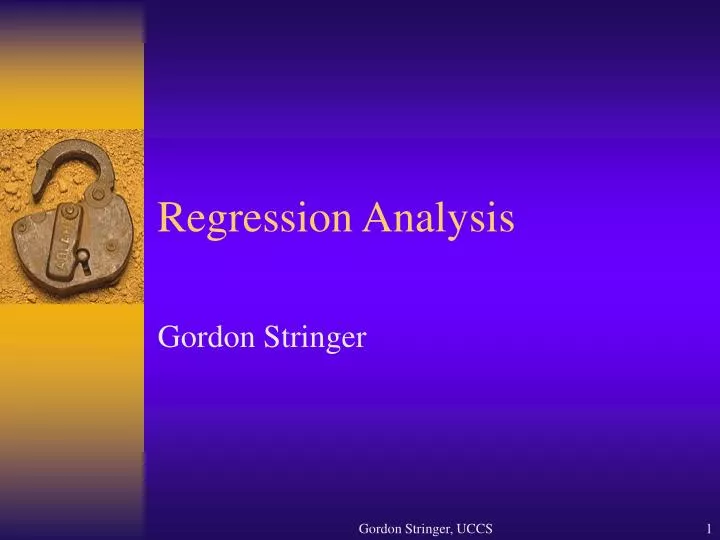 regression analysis