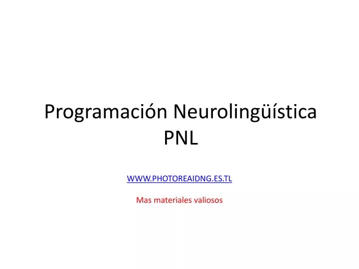 programaci n neuroling stica pnl