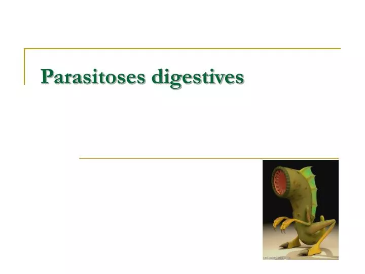 parasitoses digestives