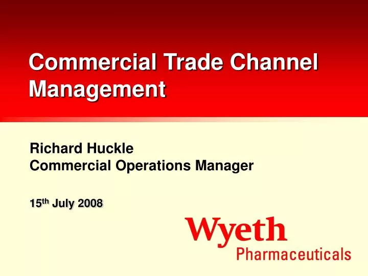commercial trade channel management