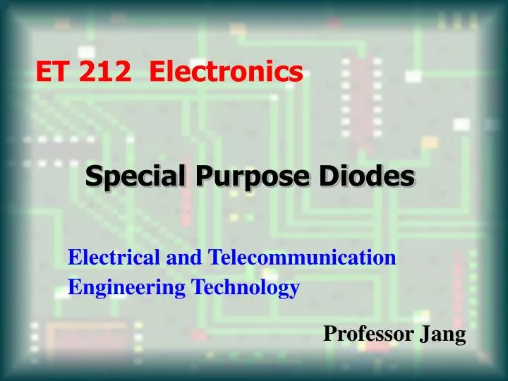 special purpose diodes