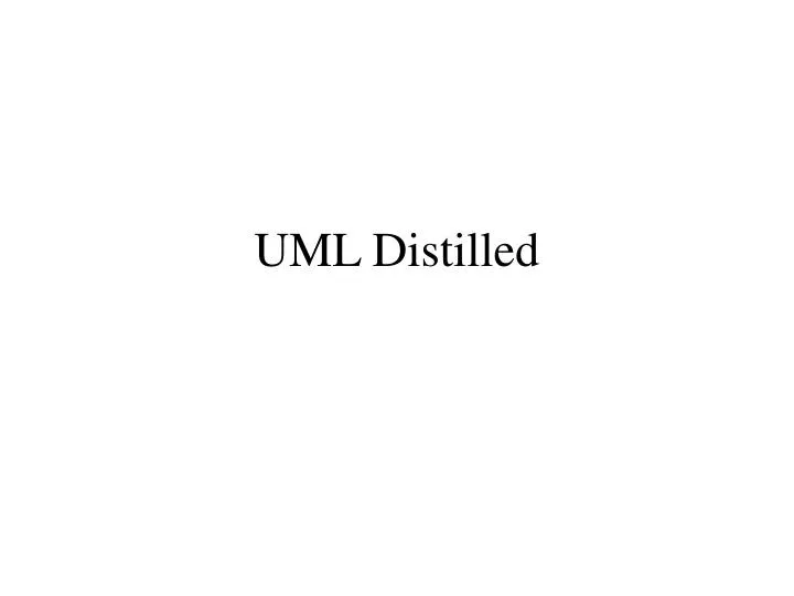 uml distilled