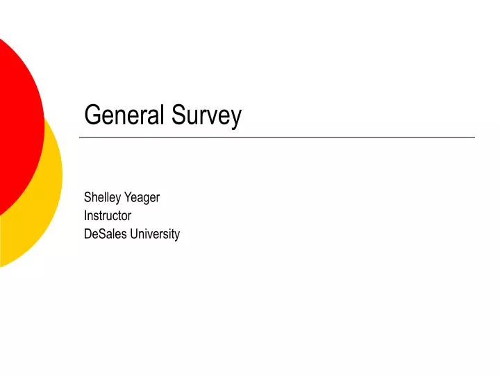 general survey