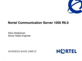Nortel Communication Server 1000 R6.0