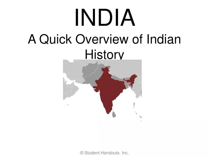 india a quick overview of indian history