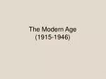 The Modern Age (1915-1946) - slide 1