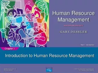 Introduction to Human Resource Management