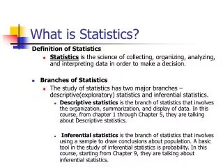 what is statistics