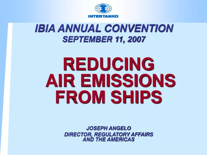 ibia annual convention september 11 2007