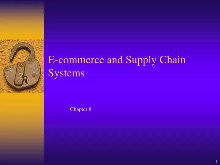 e commerce and supply chain systems