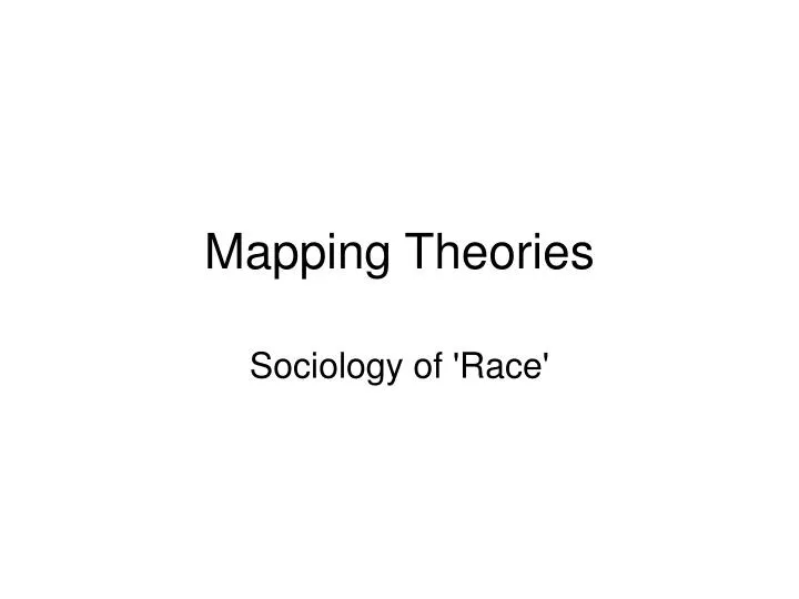 mapping theories
