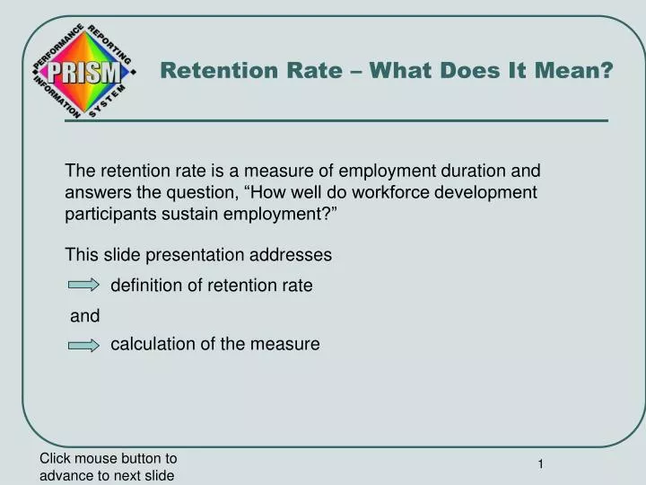 retention rate what does it mean
