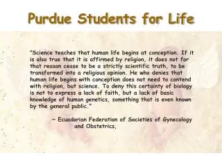 Purdue Students for Life