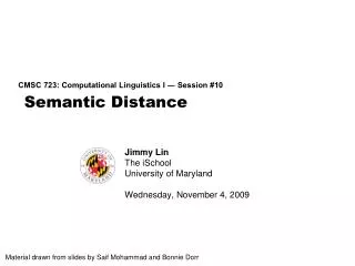 Semantic Distance