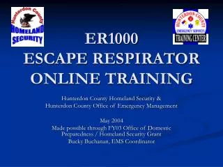 ER1000 ESCAPE RESPIRATOR ONLINE TRAINING
