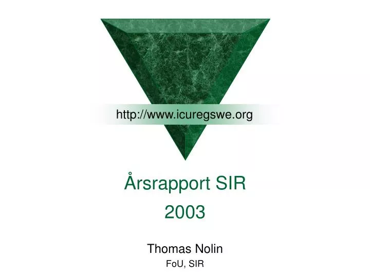 rsrapport sir 2003