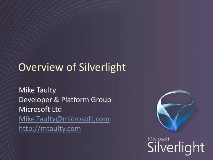 overview of silverlight