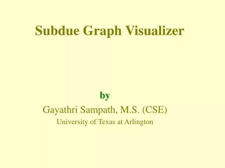 subdue graph visualizer