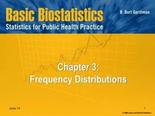 Chapter 3: Frequency Distributions