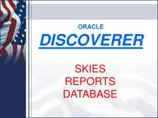 ORACLE DISCOVERER