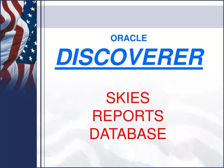 oracle discoverer