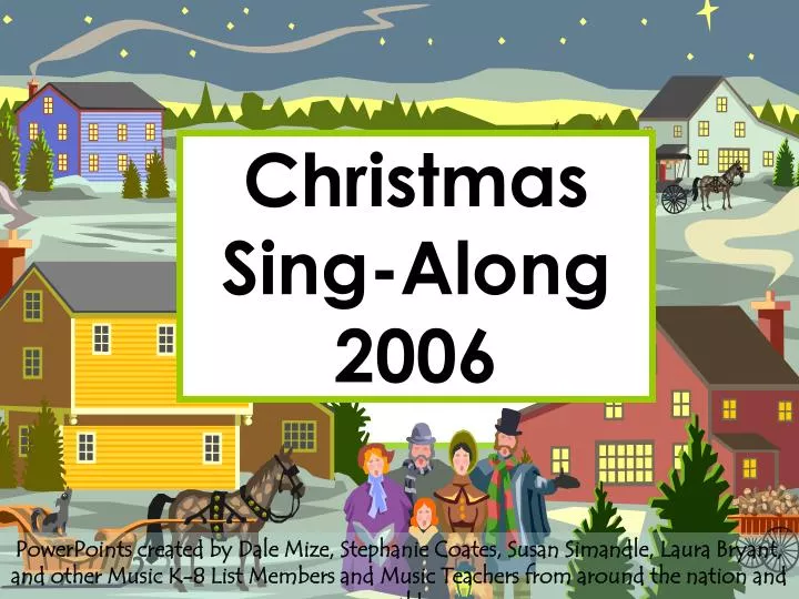 christmas sing along 2006
