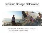 Pediatric Dosage Calculation - slide 1